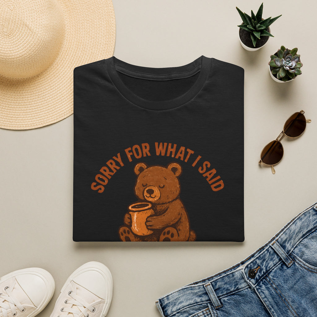Hungry Bear With Cup T-Shirt