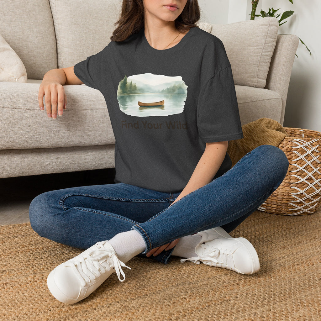 Canoe on Calm Lake T-Shirt
