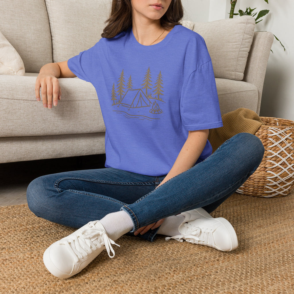 Camping Tent and Campfire T-Shirt