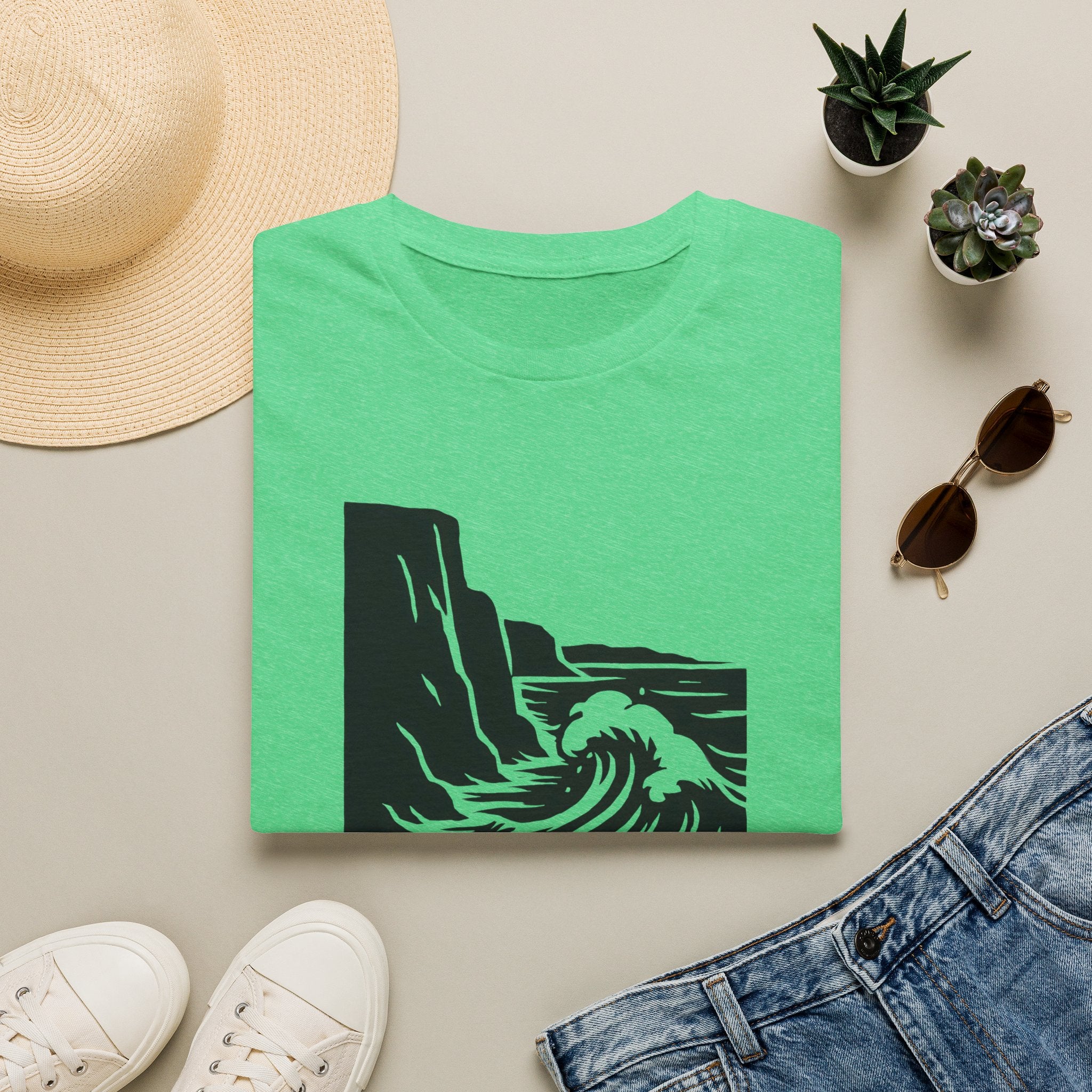 Crashing Wave Against Cliff T-Shirt