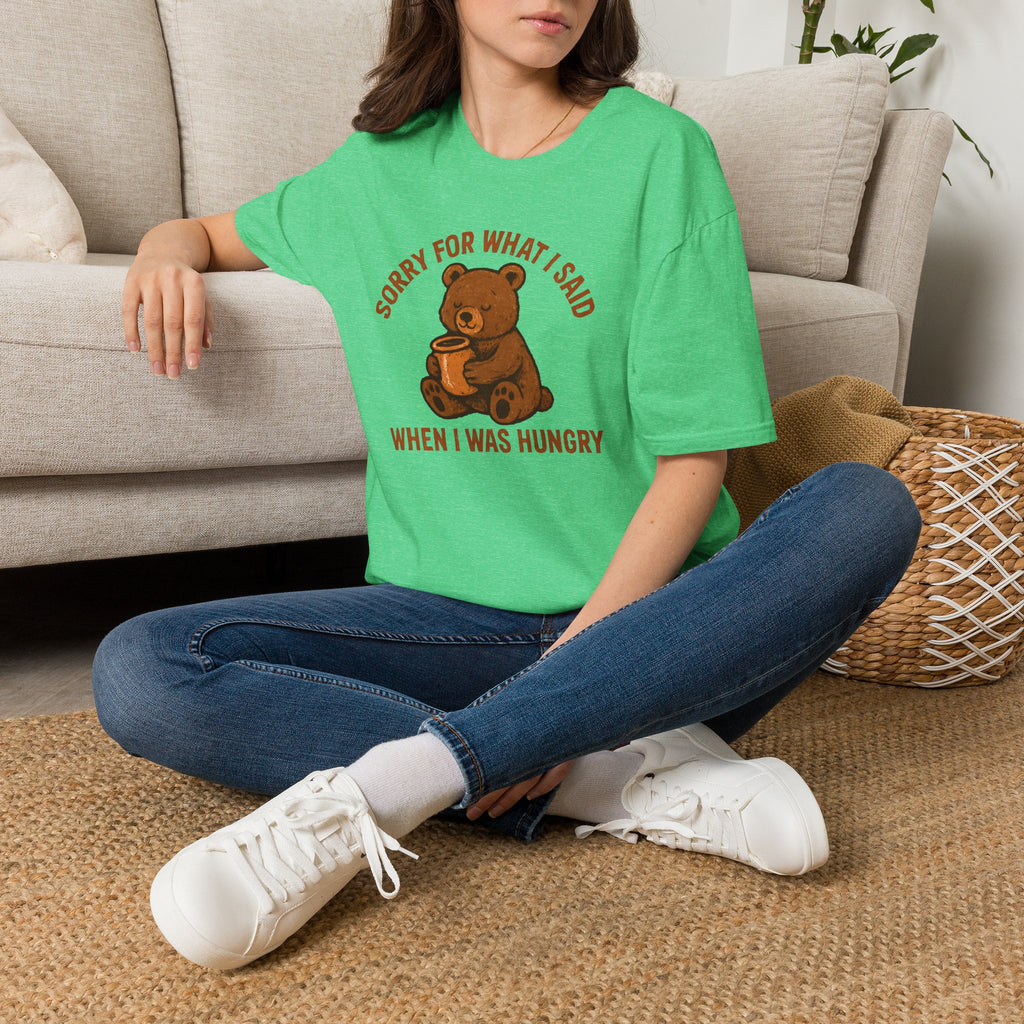 Hungry Bear With Cup T-Shirt