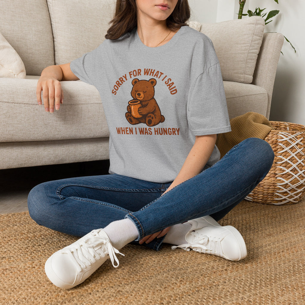 Hungry Bear With Cup T-Shirt