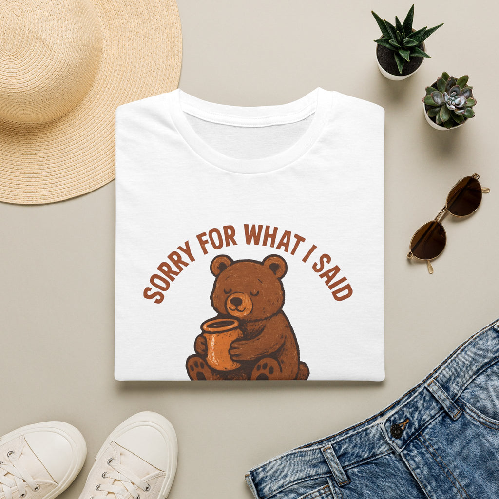 Hungry Bear With Cup T-Shirt