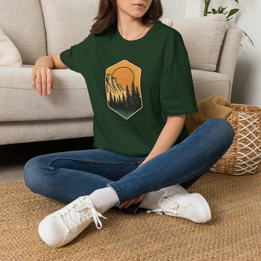 Sunset Mountain Forest T-Shirt