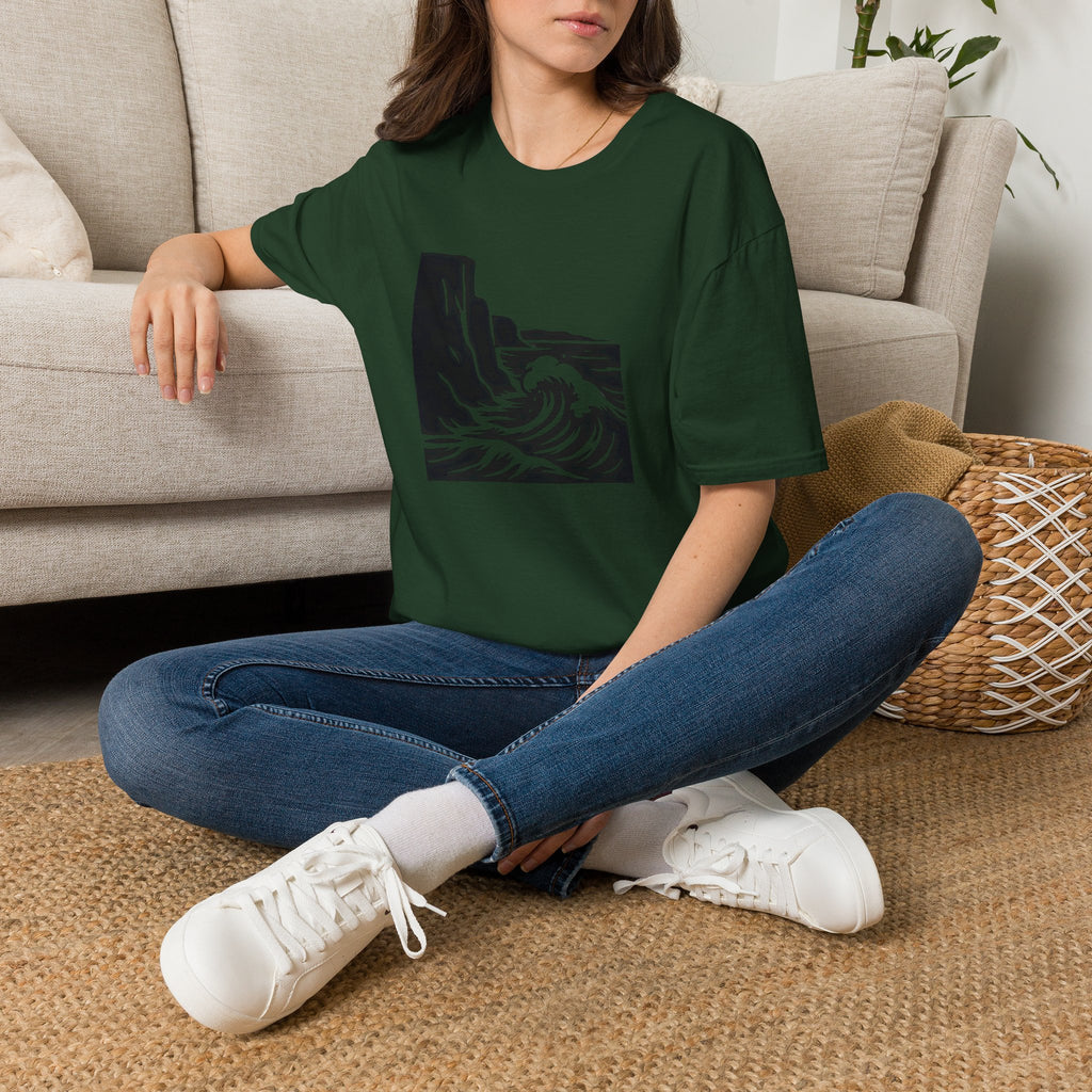 Crashing Wave Against Cliff T-Shirt