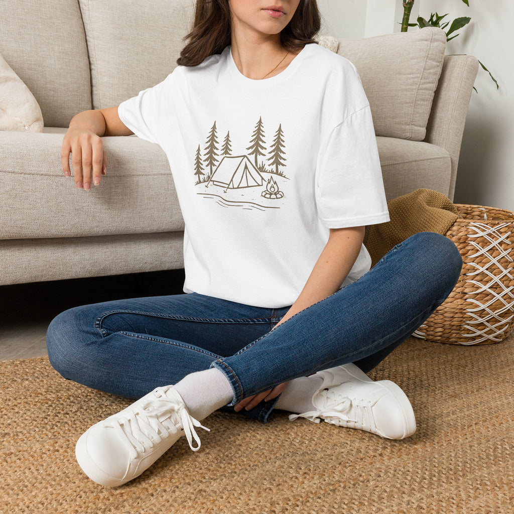 Camping Tent and Campfire T-Shirt