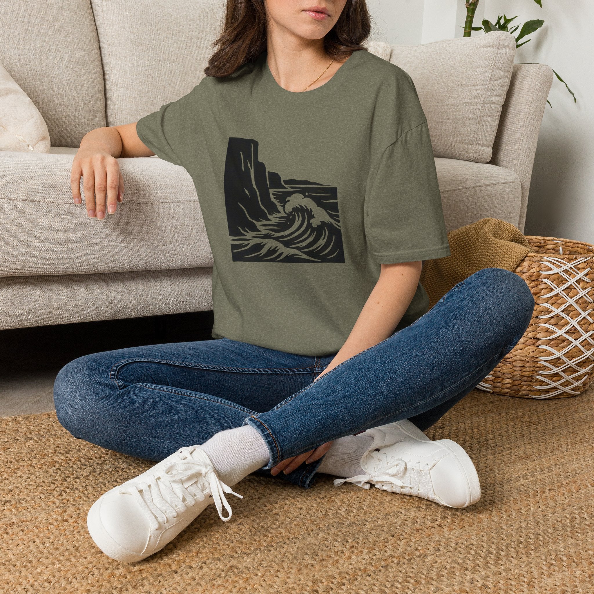 Crashing Wave Against Cliff T-Shirt