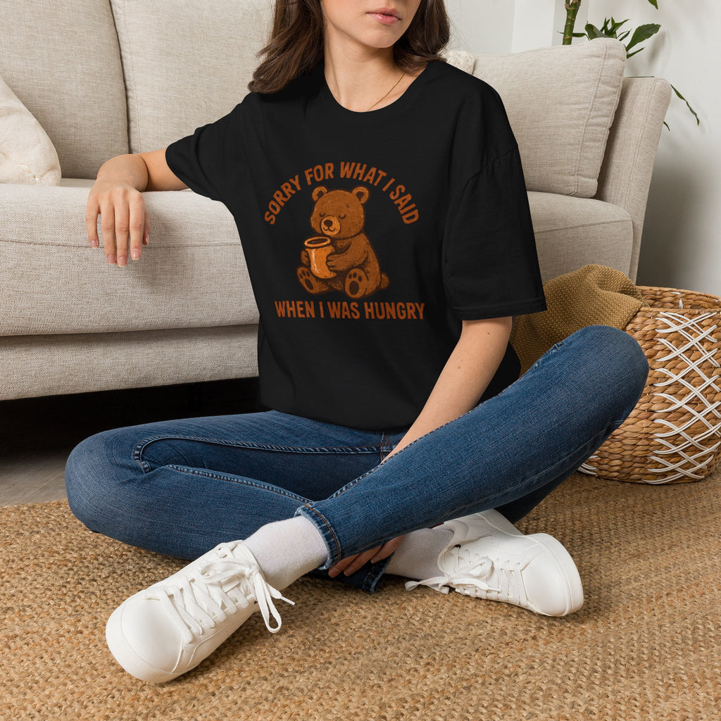 Hungry Bear With Cup T-Shirt