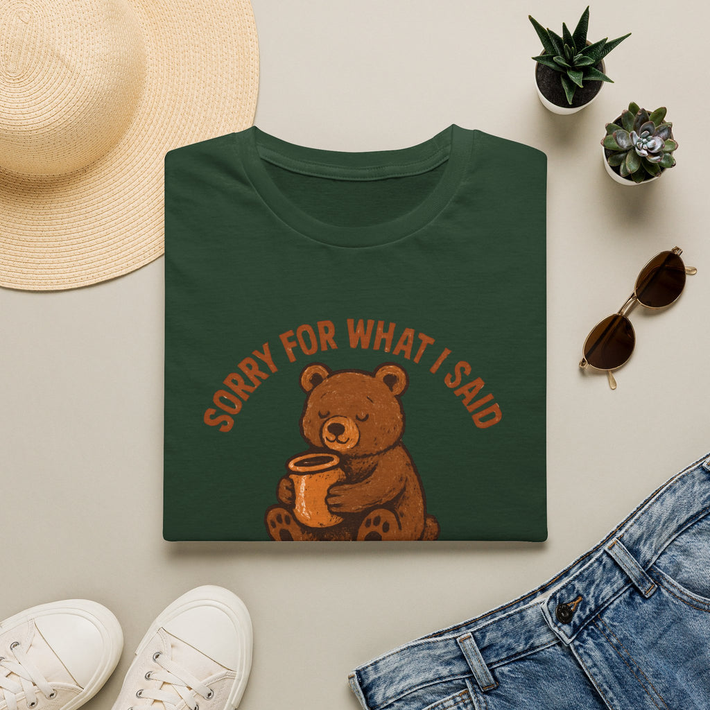 Hungry Bear With Cup T-Shirt