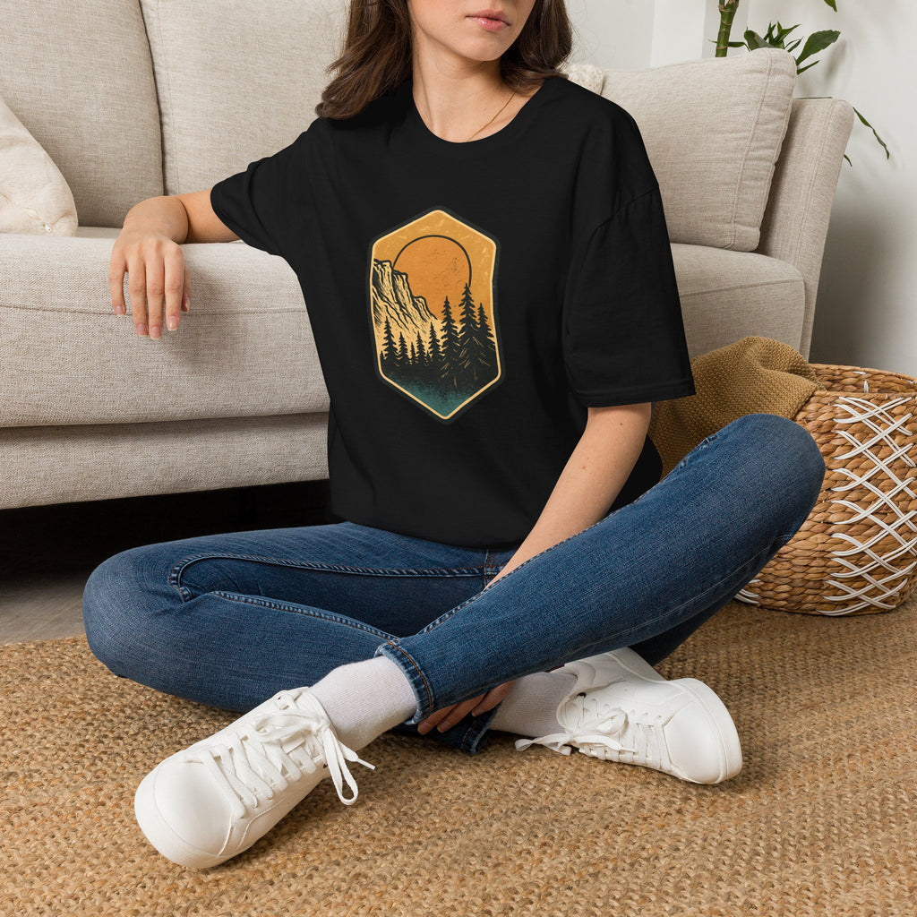 Sunset Mountain Forest T-Shirt