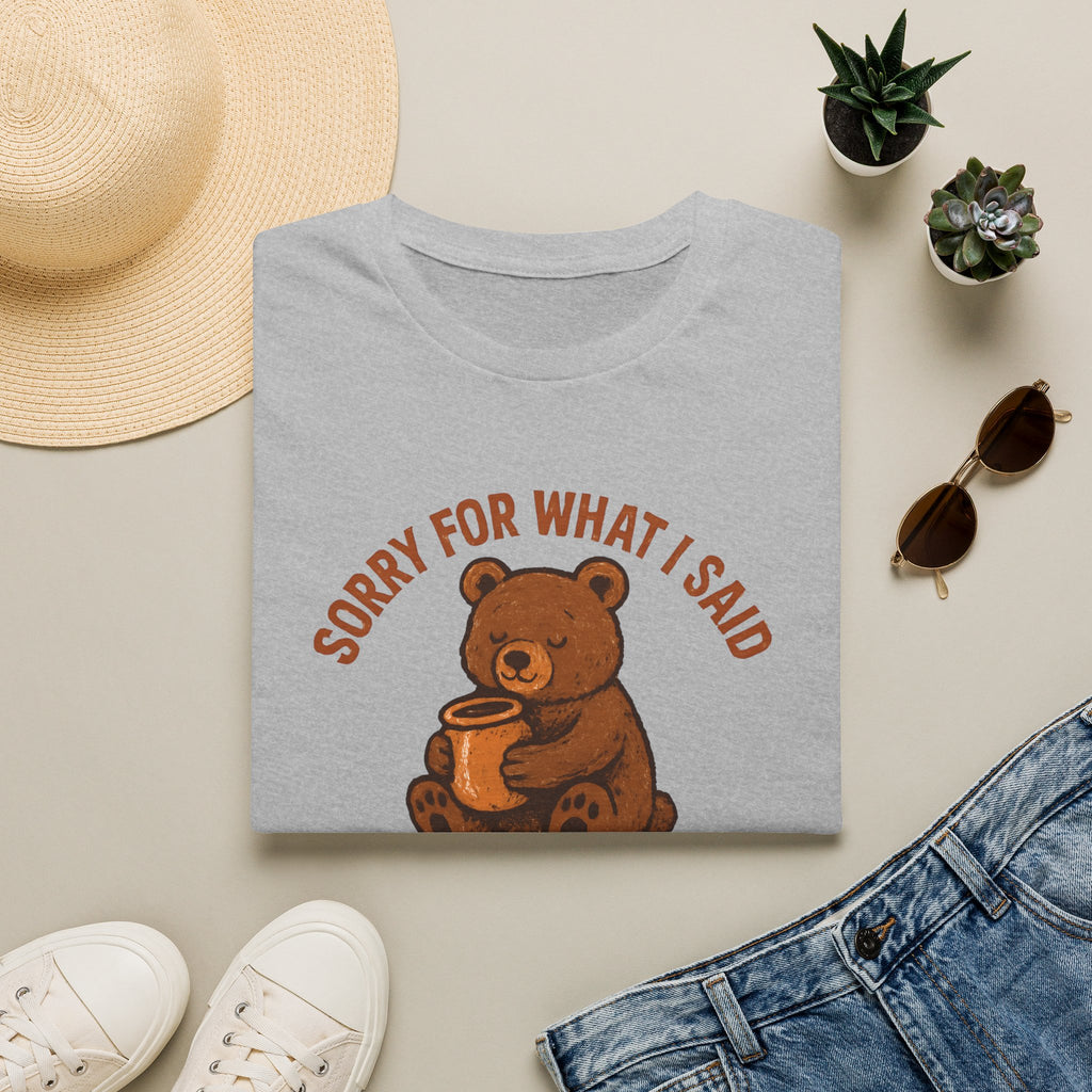 Hungry Bear With Cup T-Shirt