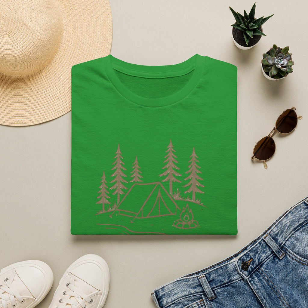 Camping Tent and Campfire T-Shirt