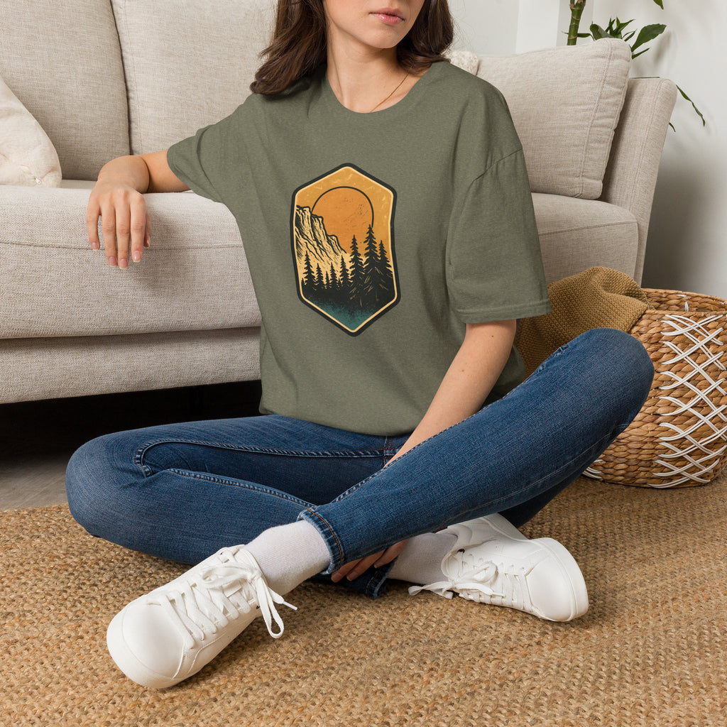 Sunset Mountain Forest T-Shirt