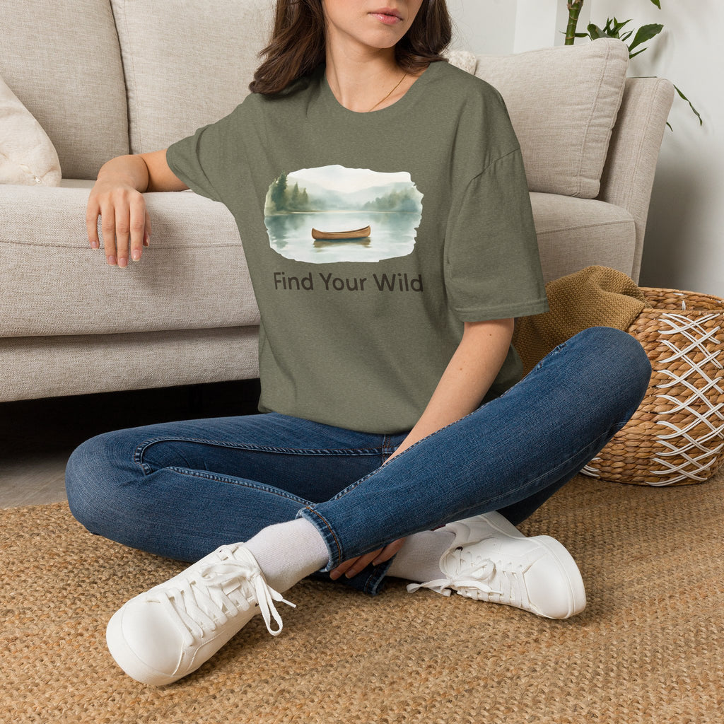 Canoe on Calm Lake T-Shirt