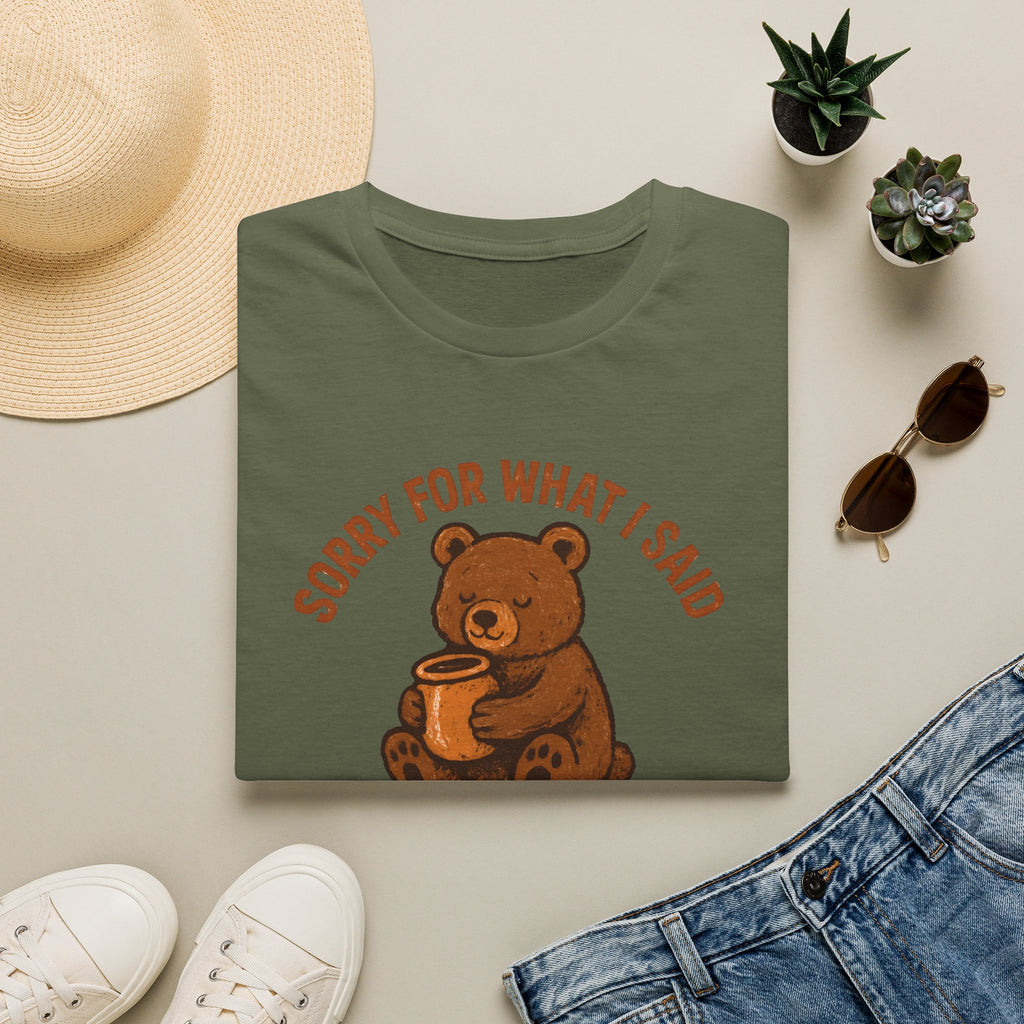 Hungry Bear With Cup T-Shirt