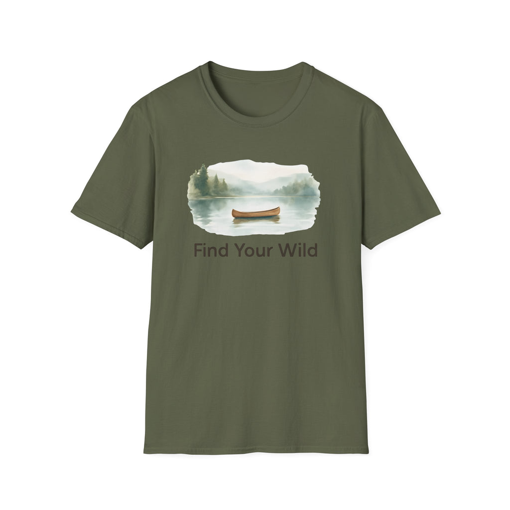 Canoe on Calm Lake T-Shirt
