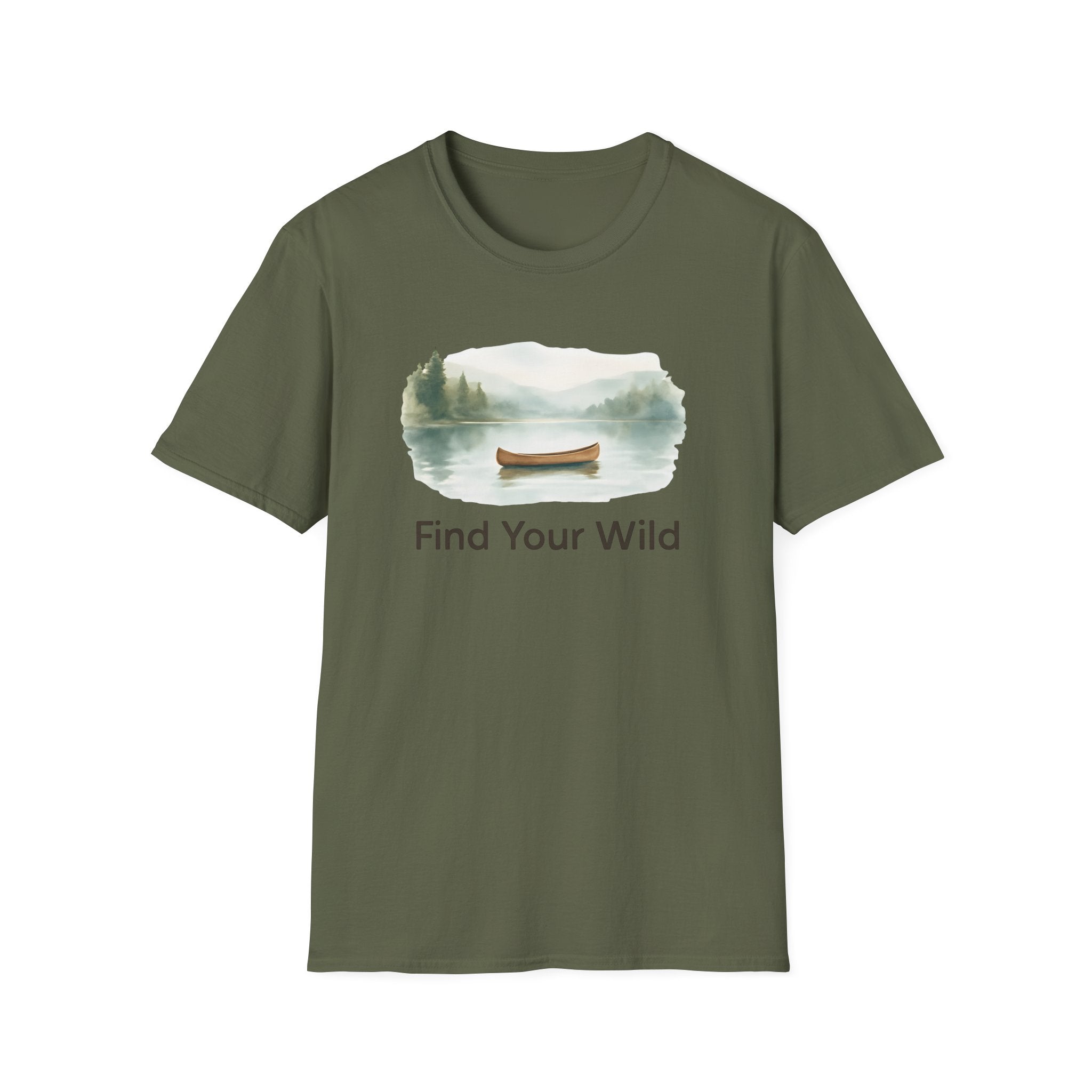 Canoe on Calm Lake T-Shirt