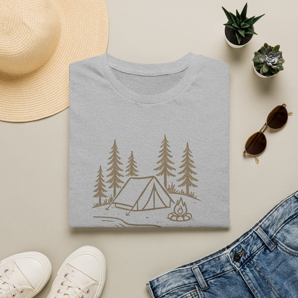 Camping Tent and Campfire T-Shirt