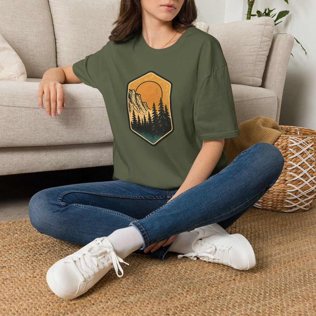 Sunset Mountain Forest T-Shirt